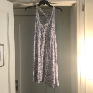 H&M size M lightweight blue floral dress